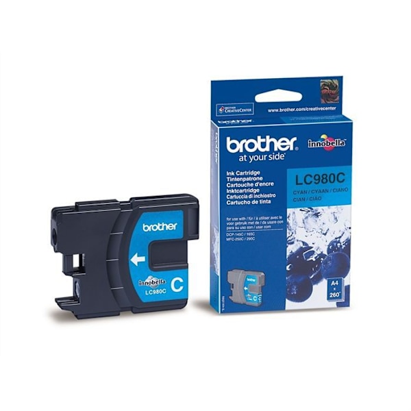Brother LC980C cyan blækpatron