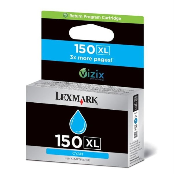 Lexmark 150XL cyan bläckpatron