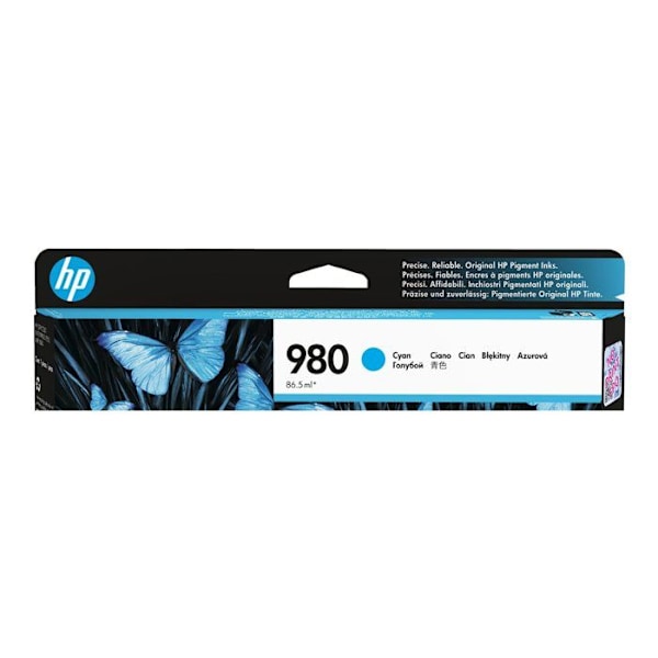 HP 980A bläckpatron - Original Cyan - Standardkapacitet 86,5 ml 6 600 sidor