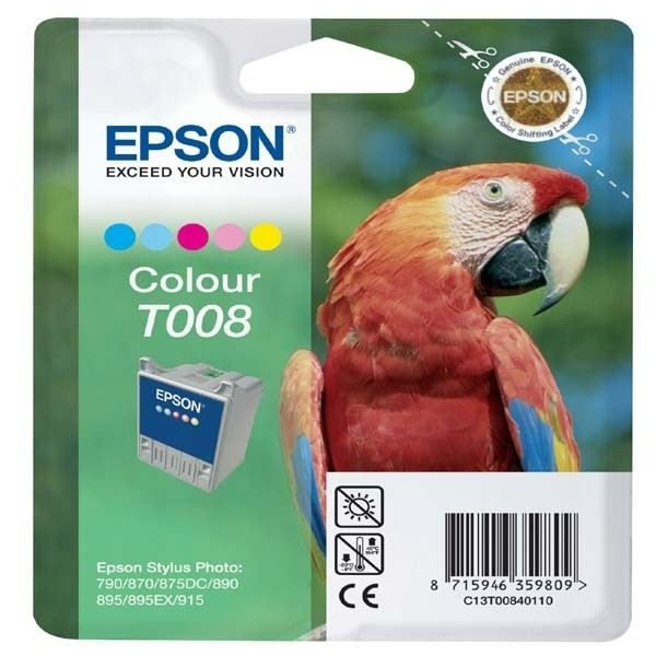 EPSON T008 blækpatron - fem farver - Standardkapacitet 46ml - 220 sider