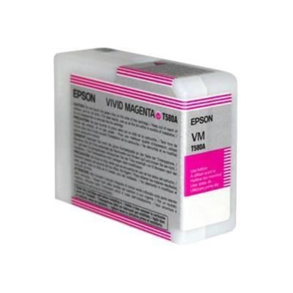EPSON Pakkauksessa 1 mustepatruuna - T580 - magenta - vakiokapasiteetti 80 ml