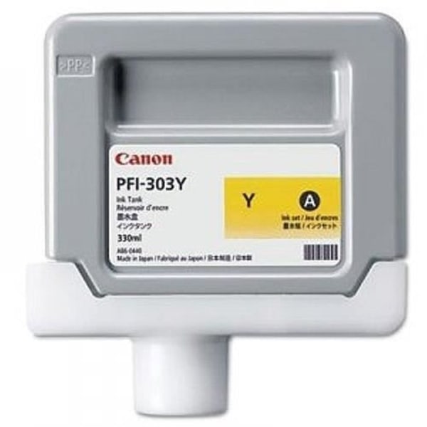 Canon PFI-303Y Gul bläckbehållare för imagePROGRAF iPF810-815-820-825 - 330 ml