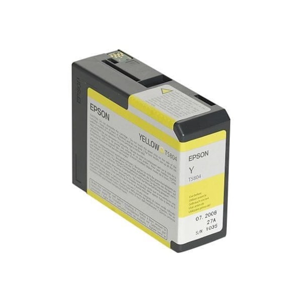 EPSON Pack of 1 Patruuna T5804 - Keltainen - Standard 80ml