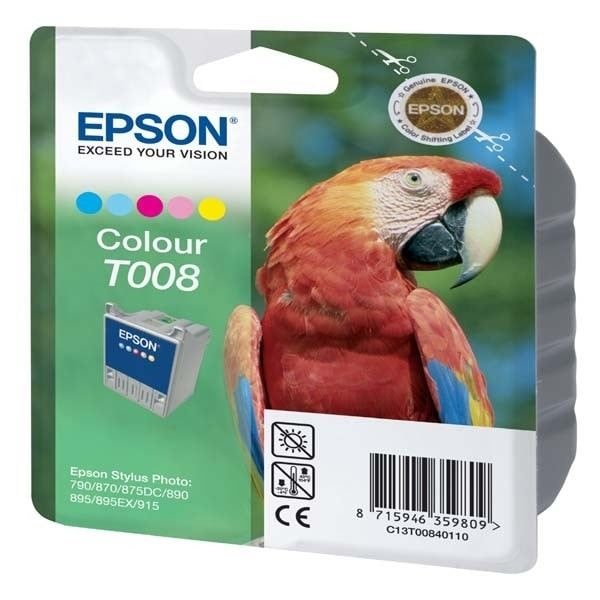 EPSON T008 blækpatron - fem farver - Standardkapacitet 46ml - 220 sider