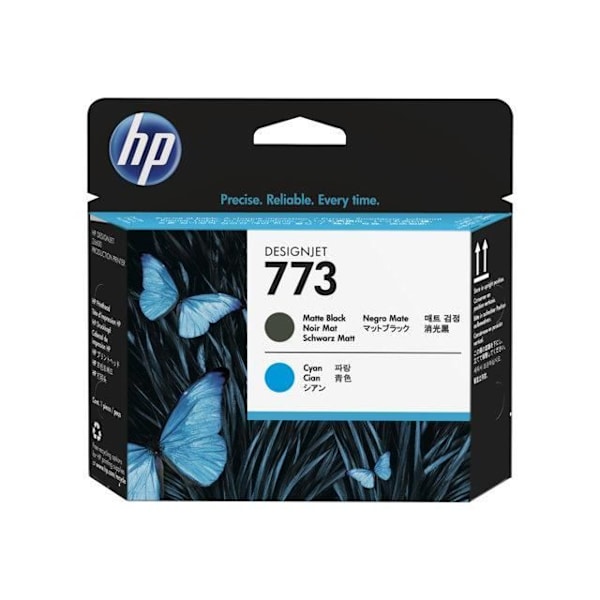 HP 773 printhoved - sort, cyan - til DesignJet Z6600, Z6600 produktionsprinter