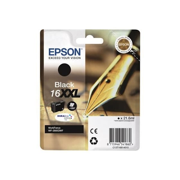 Blækpatron - EPSON - WorkForce WF-2660DWF - Sort - XL - 22 ml