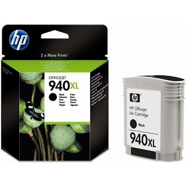 HP 940XL suuritehoinen musta alkuperäinen mustekasetti (C4906AE)