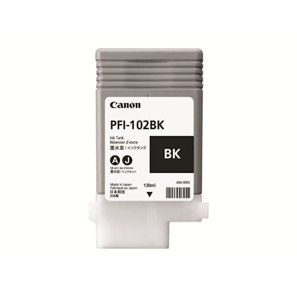 Blækbeholder - CANON - LUCIA PFI-102 BK - 1 x pigmenteret sort - Kompatibel med imagePROGRAF