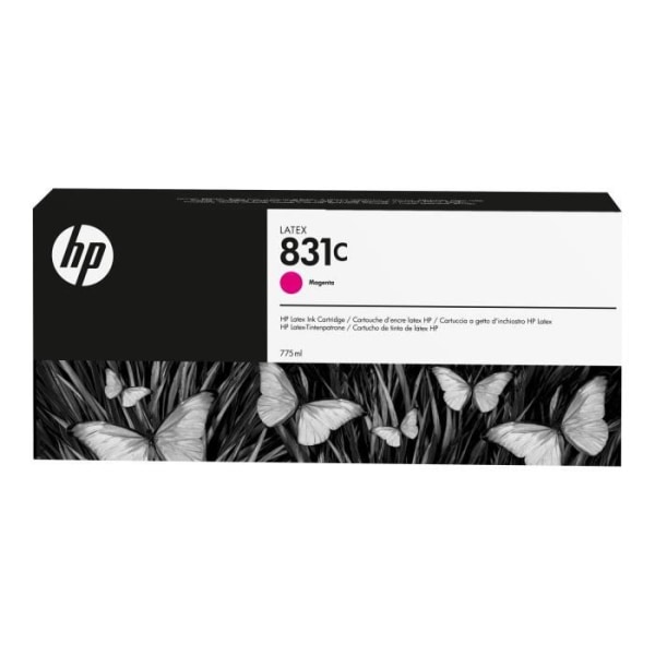 HP 831C Latex 775 ml magenta bläckpatron för 315, 335, 360 och 365 skrivare