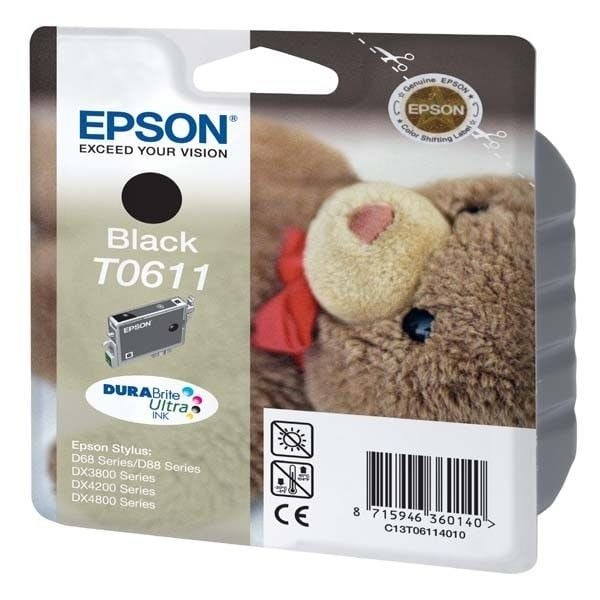 Epson T0611 Teddy Bear Ink Cartridge Sort