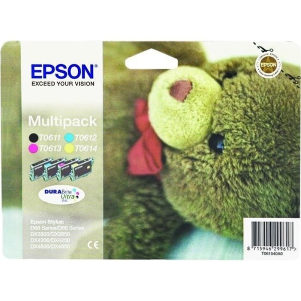 Epson T0615 Puh flerpack färgbläckpatroner