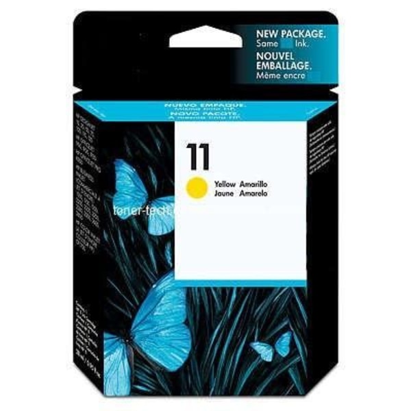 HP 11 mustepatruuna - 2550 sivua - 1 kpl pakkaus - keltainen