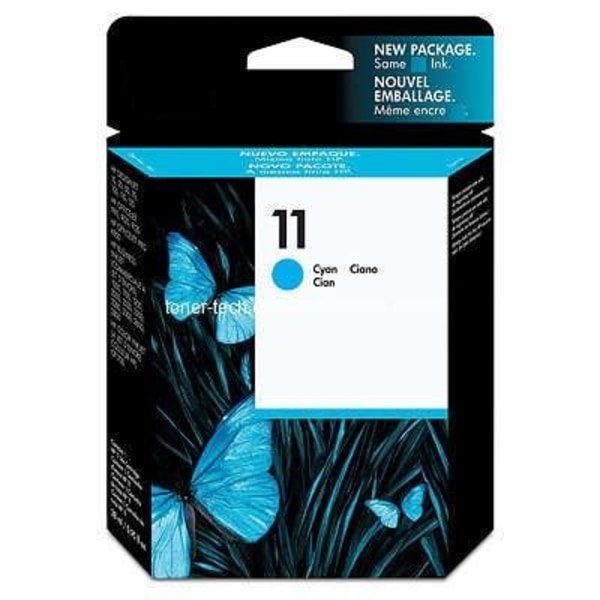 HP 11 mustepatruuna - 1750 sivua - 1 kpl pakkaus - syaani