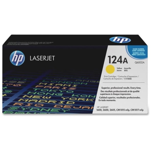Original HP 124A gul tonerkassett - Color LaserJet CM1015mfp/CM1017mfp/1600/2600n/2605