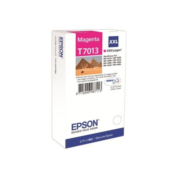 Epson BT7013 C13T70134010 bläckpatron storlek XXL magenta för WorkForce Pro WP-40XX