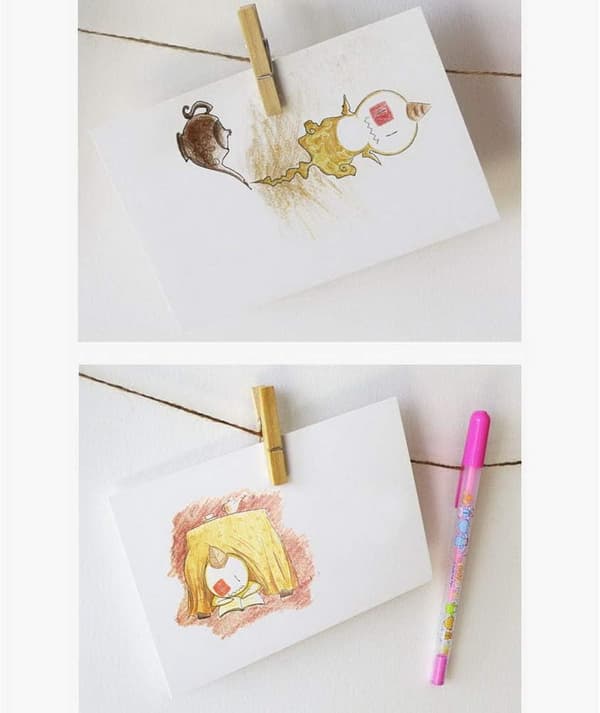 100 Kraft Paper Cards, Message Cards Word Cards Environmentally Friendly