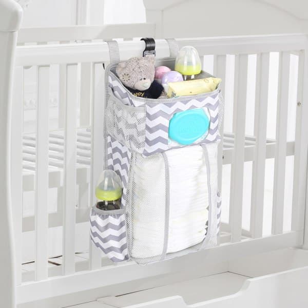 Baby Hanging Storage Bag Diaper Organizer Crib