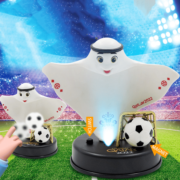 2022 VM-stand, Qatar VM-maskot skrivebordsdekoration