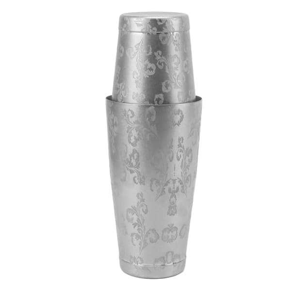 Uvægtet Shaker Tin Cocktail Shaker Ætset Rustfrit Stål, 304 Rustfrit Stål Boston Shaker Med Poleret Overflade Anti-Slid Rustfri Design Til