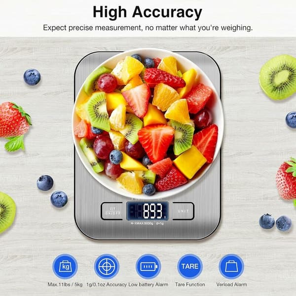 Kitchen Scale, Kitchen Scale, Food Scale, Kitchen Food Scale with Tare/LCD
