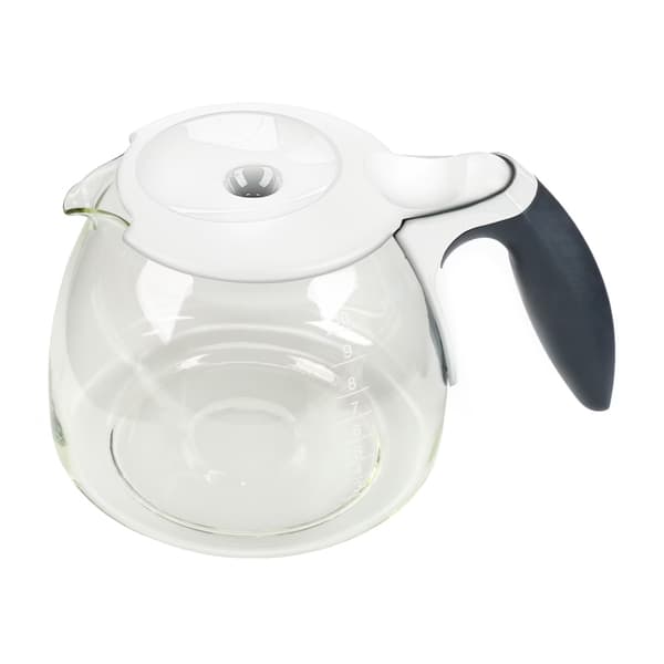 Braun KFK 500 Glaskande 10 kopper Hvid AX13210011 Transparent, Vit Glas