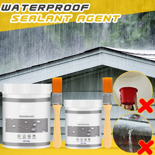 Liquid Rubber Waterproof Sealant Multi Surface Leak Repair Indoor and Outdoor Coating 0.2 0.2