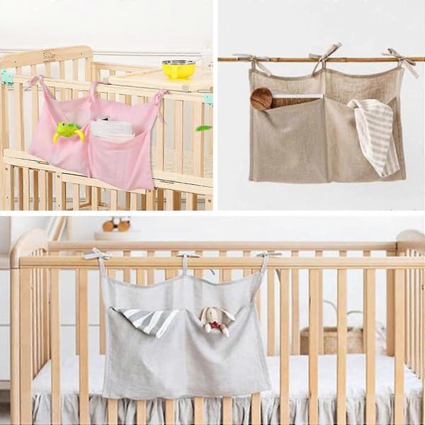 Hengende oppbevaringspose for baby, egnet for oppbevaring av klær, bleier, leker