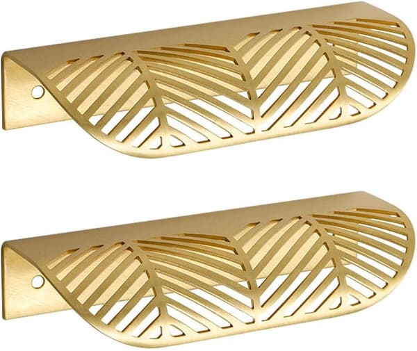 2 stk. fingerhåndtak for skap (hullavstand: 96 mm)