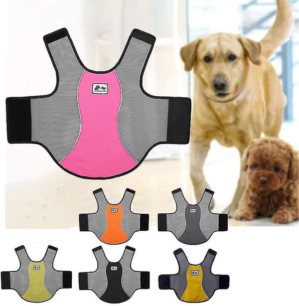 Kølevest til hunde, åndbar kølevest til kæledyr, let kølevest til hunde