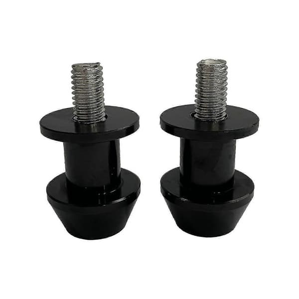 2 stk. universelle M8 svingarmsspoler i aluminiumslegering for motorsykkel, paddockstativbobbins
