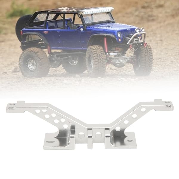 Forstærkningsstangsæt til foraksel i aluminiumslegering til Axial SCX10 dele, sølv