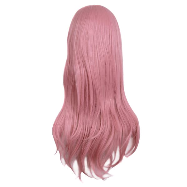 Wig Anime Long Curly Wig 70CM (Rouge Pink)