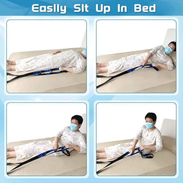 Bed Rail Assist Devices, Adjustable Bed Rail Support Handle, Handle Compatible with Step Lift, Handle Compatible with Medical Safety Frame