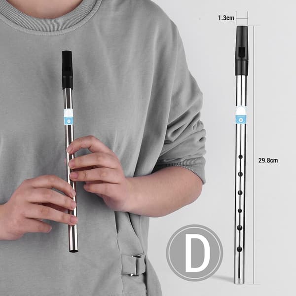 Irsk fløyte i D-dur med 6 hull - blåseinstrument for nybegynnere, middels og eksperter