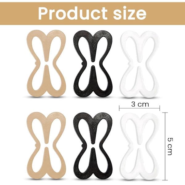 24-pack BH-clips Formande Tejp - Halkfri - Används för att dölja BH-band och kontrollera klyvning