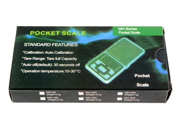 Digitaalivaaka 0,1g - 500g Pocketscale MH-500 Silvergrå silver