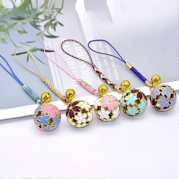 Sakura Bell Japanese Style Mobile Phone Charm 4-piece Set-FX-