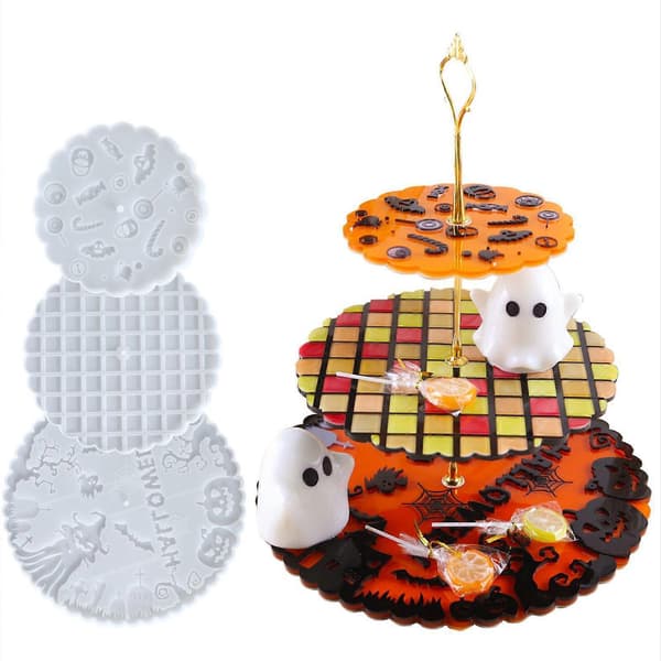 Round Silicone Coaster Mold, Epoxy Resin, Casting Molds for Making Cup Mats