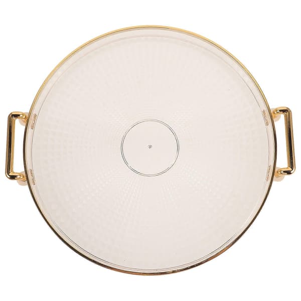 Round Tray Luxury Decorative Tray Coffee Table Tray Tea Cup Snack Tray Perfume Tray