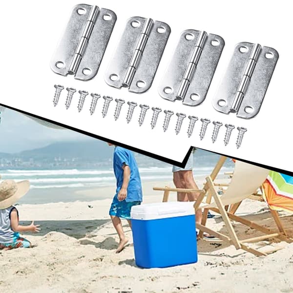 4-pack Cooler Latches Stainless Steel Hinges Replacement with Screws for Ice Chests