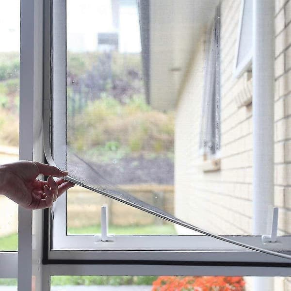 100 x 120 cm, Magnetic Mosquito Net Frame, Window, White, No Drilling Required, Flame Retardant and Waterproof