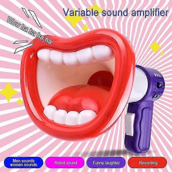 Big Mouth Handheld Megaphone Toy Fun Kids Speaker & Voice Changing Microphone