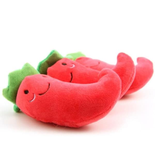 Pehmolelu, 14*6 cm, Pehmo punainen chilipippuri