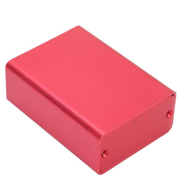 Circuit Board Instrument Aluminium Cooling Box DIY Electronic Project Enclosure Case Frosted Red