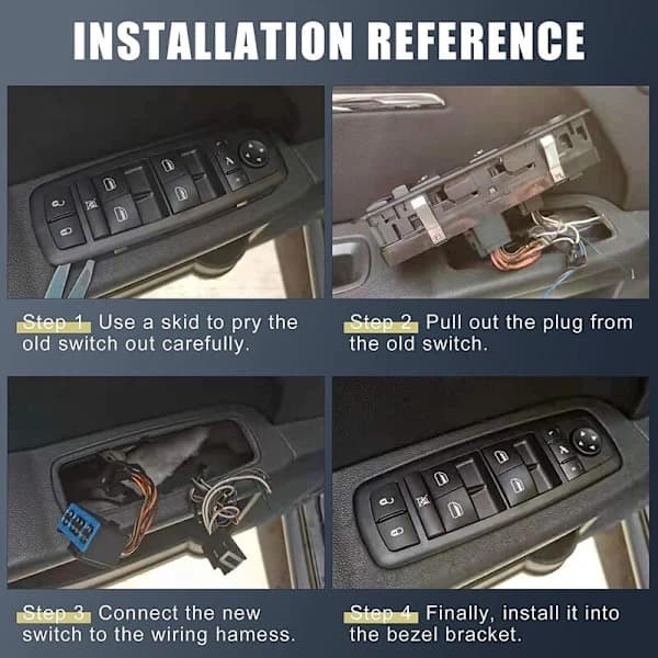 Passenger Side Electric Window Switch 56007695AB