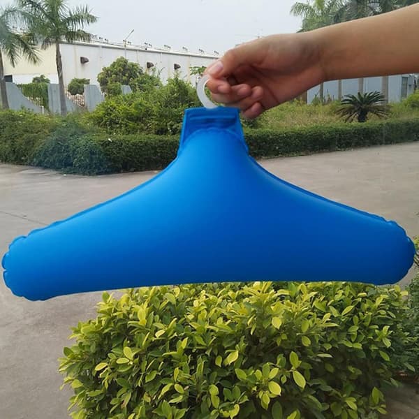 Inflatable Clothes Hangers | Sturdy PVC Travel Hangers Foldable for Suitcase - Foldable Space-Saving Clothes Hanger with Metal Hook