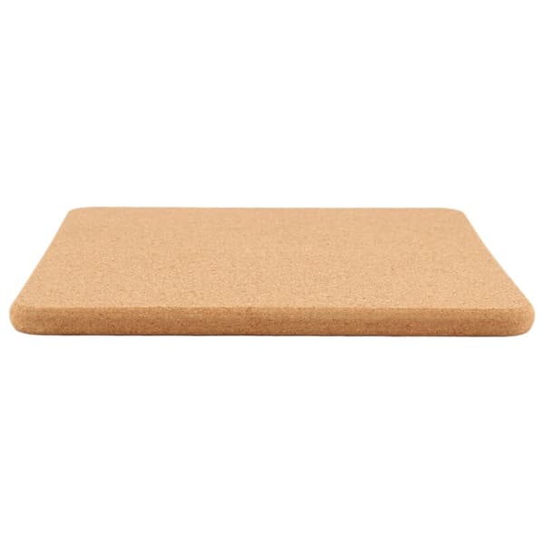 High-Density Thick Square Cork Mat for Hot Dishes, 8 Inch Heat-Resistant Multifunctional Trivet, Pot Holder