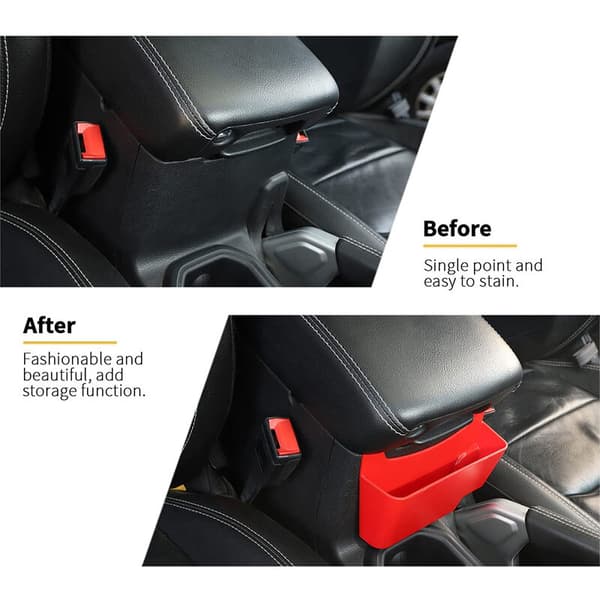 Car Center Console Hanging Storage Box Armrest Organizer for Jeep Wrangler JL JLU and Gladiator JT 2018-2020