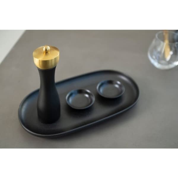 Festive krydderkværn sort/guld 20 cm – Maku Kitchen Life Svart black