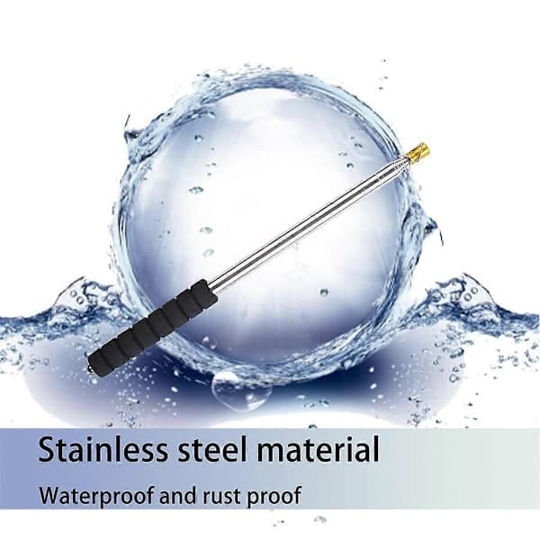 9.8ft Telescopic Flagpole, Handheld Portable Extendable Stainless Steel Telescopic Flagpole with Anti-Slip